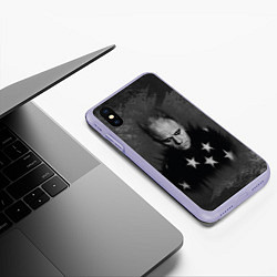 Чехол iPhone XS Max матовый Keith Charles Flint Кит Флинт Z, цвет: 3D-светло-сиреневый — фото 2