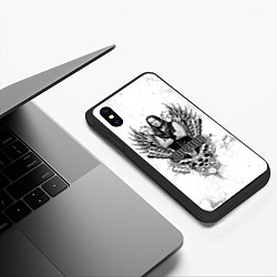 Чехол iPhone XS Max матовый КИПЕЛОВ - Валерий Кипелов, цвет: 3D-черный — фото 2