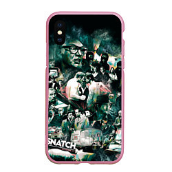 Чехол iPhone XS Max матовый Большой куш: Персонажи, цвет: 3D-розовый