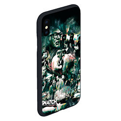 Чехол iPhone XS Max матовый Большой куш: Персонажи, цвет: 3D-черный — фото 2