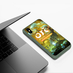 Чехол iPhone XS Max матовый Ori and the Will of the Wisps, цвет: 3D-темно-зеленый — фото 2