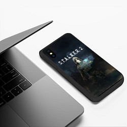 Чехол iPhone XS Max матовый СТАЛКЕР С Т А Л К Е Р 2 Z, цвет: 3D-черный — фото 2