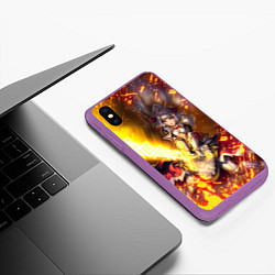 Чехол iPhone XS Max матовый Ноэлль Noelle Z, цвет: 3D-фиолетовый — фото 2