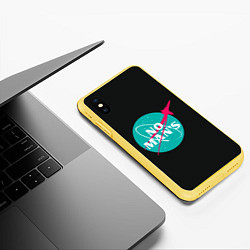 Чехол iPhone XS Max матовый To the star, цвет: 3D-желтый — фото 2