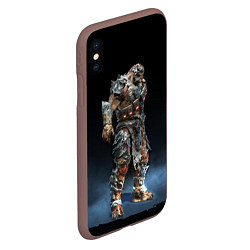 Чехол iPhone XS Max матовый NPC GEARS OF WAR Z, цвет: 3D-коричневый — фото 2