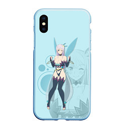 Чехол iPhone XS Max матовый Fairy Reona, цвет: 3D-голубой