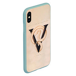 Чехол iPhone XS Max матовый Venom - Bullet For My Valentine, цвет: 3D-мятный — фото 2