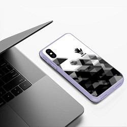 Чехол iPhone XS Max матовый ADIOS АДИОС, цвет: 3D-светло-сиреневый — фото 2