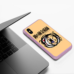 Чехол iPhone XS Max матовый Стальной Алхимик Селим Бредли, цвет: 3D-сиреневый — фото 2