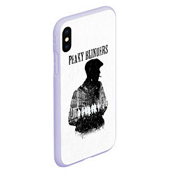 Чехол iPhone XS Max матовый Thomas Shelby Peaky Blinders, цвет: 3D-светло-сиреневый — фото 2