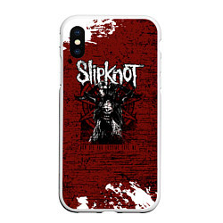 Чехол iPhone XS Max матовый Слипкнот Гранж Slipknot Rock Goat, цвет: 3D-белый