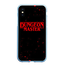 Чехол iPhone XS Max матовый DUNGEON MASTER BLOOD ГАЧИМУЧИ, цвет: 3D-голубой