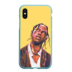 Чехол iPhone XS Max матовый Travis art