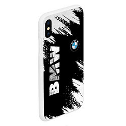 Чехол iPhone XS Max матовый BMW GRUNGE БМВ ГРАНЖ, цвет: 3D-белый — фото 2