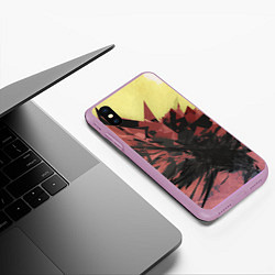 Чехол iPhone XS Max матовый DRIVE IS HERE : Буйство красок, цвет: 3D-сиреневый — фото 2