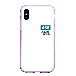 Чехол iPhone XS Max матовый Игра в кальмара, номер 456