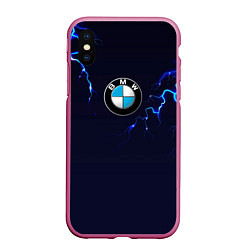 Чехол iPhone XS Max матовый BMW разряд молнии