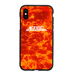 Чехол iPhone XS Max матовый ALKATRAZZ, цвет: 3D-черный