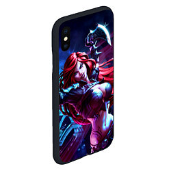 Чехол iPhone XS Max матовый Катарина League of legends, цвет: 3D-черный — фото 2