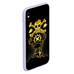 Чехол iPhone XS Max матовый ONE PIECE ВАН ПИС GOLDEN, цвет: 3D-светло-сиреневый — фото 2