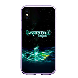 Чехол iPhone XS Max матовый Evanescence lost in paradise, цвет: 3D-светло-сиреневый