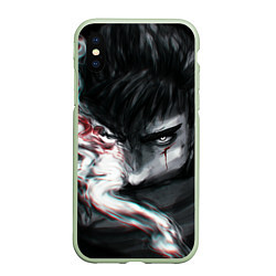 Чехол iPhone XS Max матовый BERSERK БЕРСЕРК ГАТС, цвет: 3D-салатовый