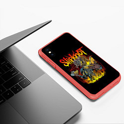 Чехол iPhone XS Max матовый SLIPKNOT THE GRAY CHAPTER, цвет: 3D-красный — фото 2