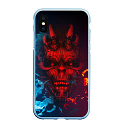 Чехол iPhone XS Max матовый Diablo Fire Ice