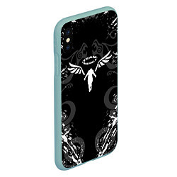 Чехол iPhone XS Max матовый WALHALLA TEAM TOKYO REVENGERS DRAGON TATTOO, цвет: 3D-мятный — фото 2