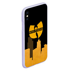 Чехол iPhone XS Max матовый WU-TANG CLAN CITY, цвет: 3D-светло-сиреневый — фото 2