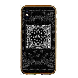 Чехол iPhone XS Max матовый Big Baby Tape x Kizaru: BANDANA, цвет: 3D-коричневый