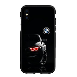 Чехол iPhone XS Max матовый BMW МИНИМЛ, цвет: 3D-черный