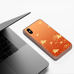 Чехол iPhone XS Max матовый КАДЗУХА KAZUHA КРАСНЫЙ КЛЕН, цвет: 3D-коричневый — фото 2