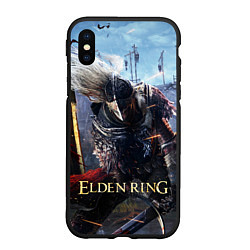 Чехол iPhone XS Max матовый Elden Ring игра, цвет: 3D-черный