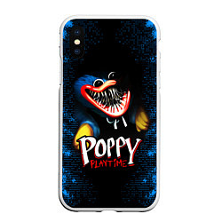 Чехол iPhone XS Max матовый Poppy Playtime, цвет: 3D-белый