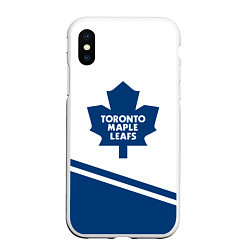 Чехол iPhone XS Max матовый Toronto Maple Leafs Торонто Мейпл Лифс