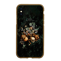 Чехол iPhone XS Max матовый Дауншифтинг, цвет: 3D-коричневый