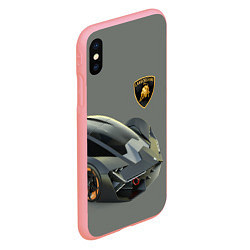 Чехол iPhone XS Max матовый Lamborghini concept 2020, цвет: 3D-баблгам — фото 2