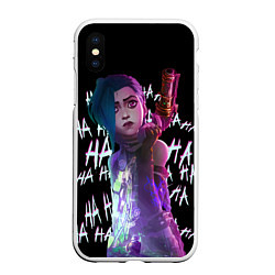 Чехол iPhone XS Max матовый Jinx Arcane