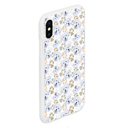 Чехол iPhone XS Max матовый Мальтийская Болонка Maltese, цвет: 3D-белый — фото 2