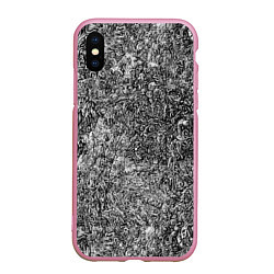 Чехол iPhone XS Max матовый Germ of the world, цвет: 3D-розовый