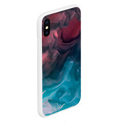 Чехол iPhone XS Max матовый Туманная вода, цвет: 3D-белый — фото 2