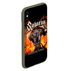 Чехол iPhone XS Max матовый Kingdom Come - Sabaton, цвет: 3D-темно-зеленый — фото 2