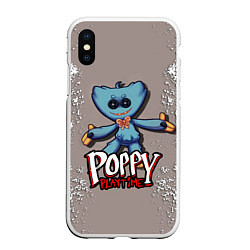 Чехол iPhone XS Max матовый POPPY PLAYTIME GAME, цвет: 3D-белый