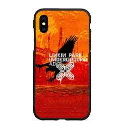 Чехол iPhone XS Max матовый Linkin Park - Underground 4 0, цвет: 3D-черный