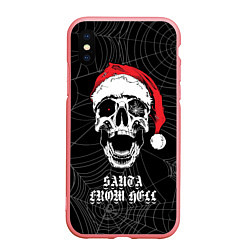 Чехол iPhone XS Max матовый Santa Сlaus from hell, цвет: 3D-баблгам