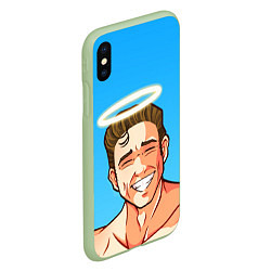 Чехол iPhone XS Max матовый BILLY HERRINGTON, цвет: 3D-салатовый — фото 2