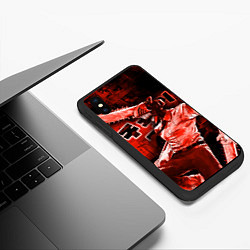 Чехол iPhone XS Max матовый Chainsaw Man, Дэнджи, цвет: 3D-черный — фото 2