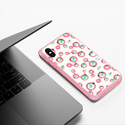 Чехол iPhone XS Max матовый Такаси Мураками, Jellyfish Eyes, цвет: 3D-баблгам — фото 2
