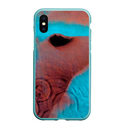 Чехол iPhone XS Max матовый Meddle - Pink Floyd, цвет: 3D-мятный